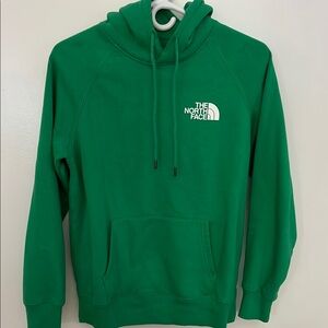 The North Face Green Hooded Pullover Sweater never worn